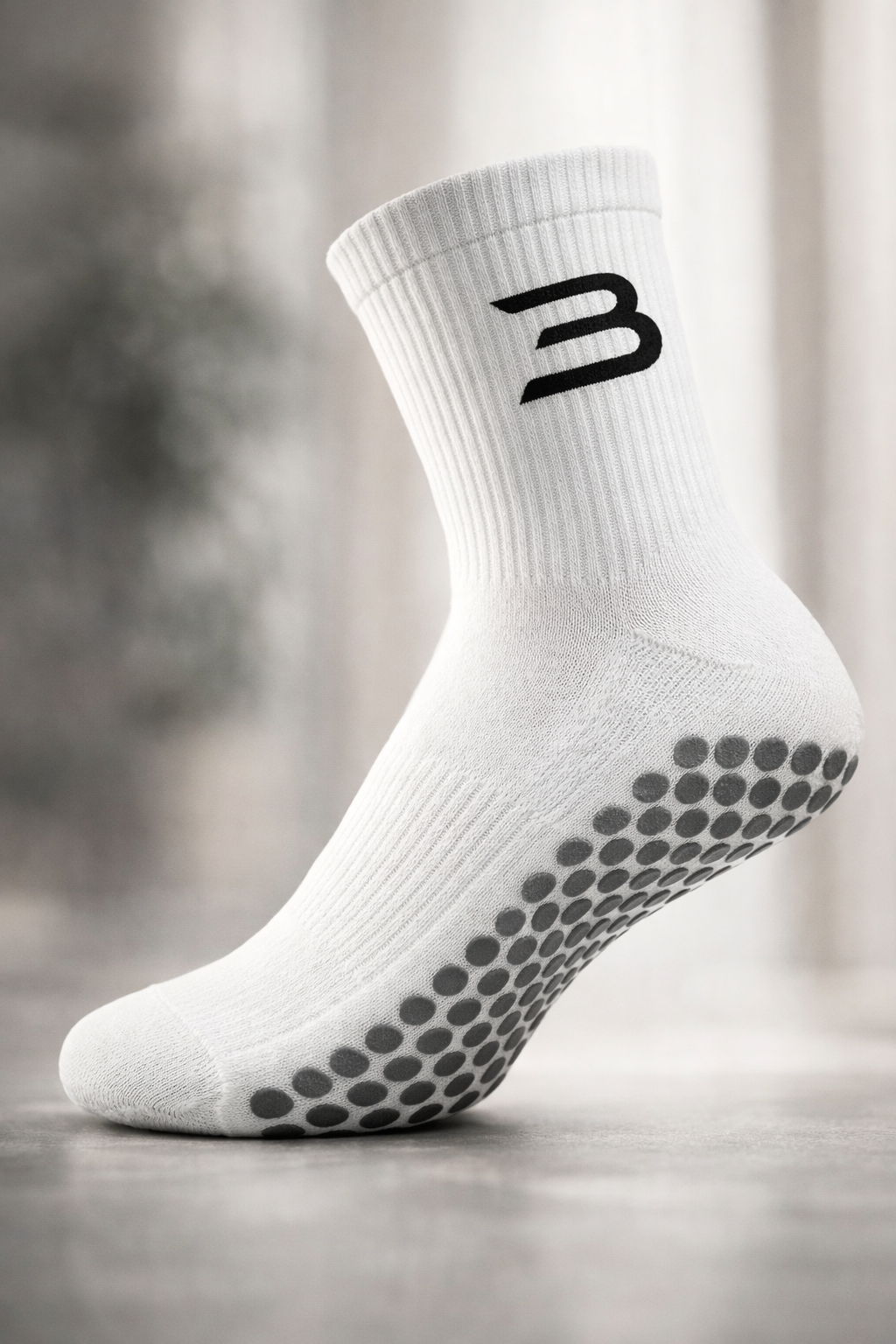 BERSOBA Grip Socks, White Edition